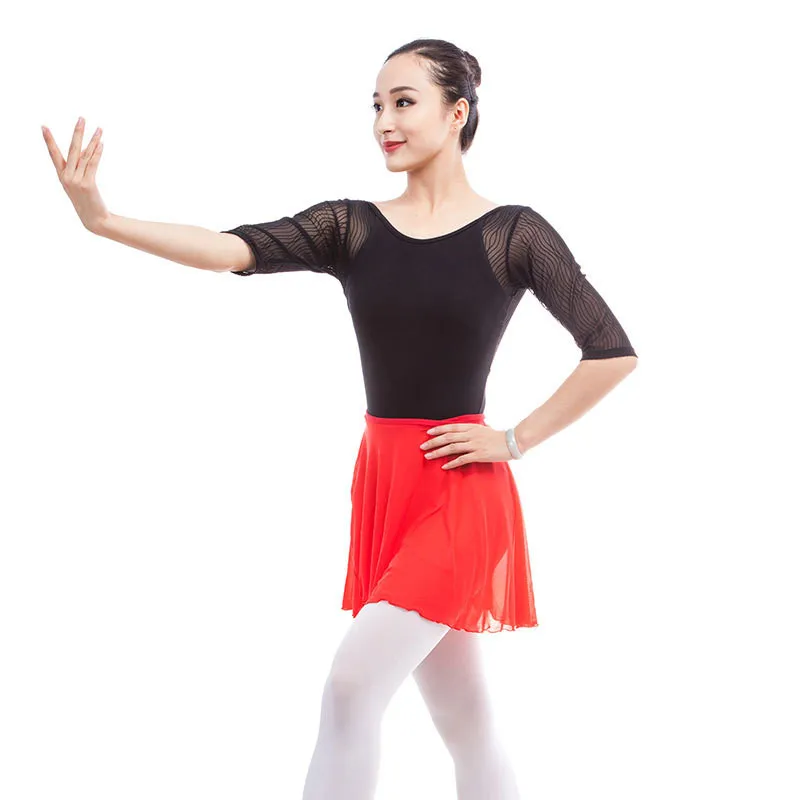 Новинка балетный купальник для женщин взрослых сетчатые танцевальные костюмы