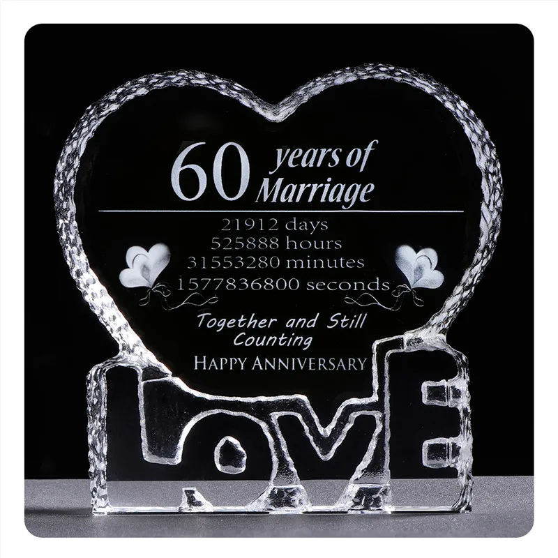 Подарки на годовщину 60 летия сувениры свадьбу лазерная гравировка сувенир в