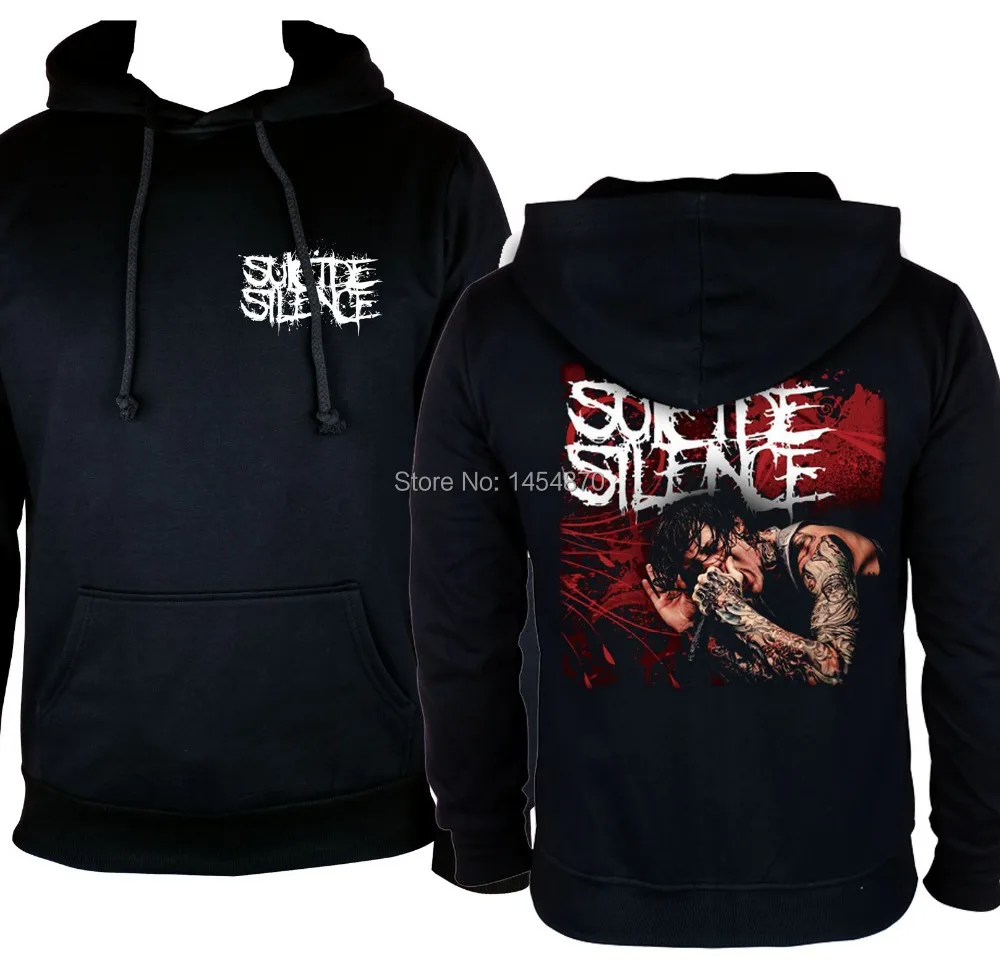 Рокер Suicide silence &quotBand певица хлопковая классная рок толстовки с капюшоном