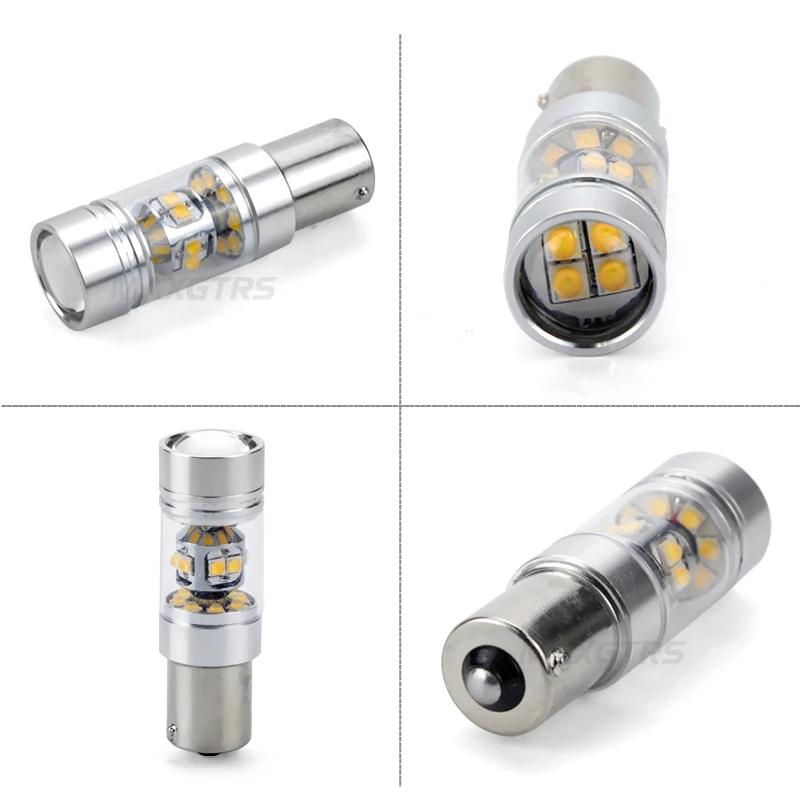 2x140 Вт S25 BA15S 11561157 7440 7443 светодиодный чип W21W задние фонари заднего хода Поворотная сигнальная лампа P21W DRL стоп резервная лампочка