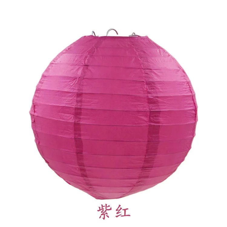 purple Горячая 5 шт./партия(10-15-20-25-30-35-40-50см) белые китайские бумажные фонари для вечерние и свадебные украшения подвесной бумажный шар - Цвет: purple