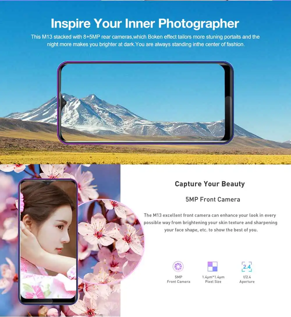 LEAGOO, M13, экран капли воды, Android 9,0, смартфон, 19:9, 6,1 дюймов, 3000 мАч, 4 ГБ, 32 ГБ, MT6761, четырехъядерный, Face ID, 4G LTE