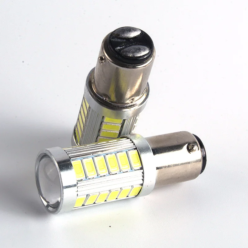 10X 1157 BAY15D стробоскопическая вспышка Blink 33 SMD 5630 LEVOU Silicone P21/5 Вт светоотражатель luzes