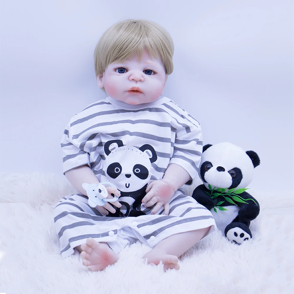 Кукла dollmai 22 дюйма кукла bebe boy Reborn Реалистичная прочная силиконовая модная