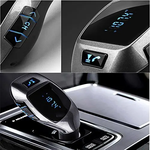 FDOMAIN Car Kit TF card USB flash disk MP3 Player Wireless Bluetooth hands free FM Transmitter Radio Adapter Auto voltage test | Автомобили