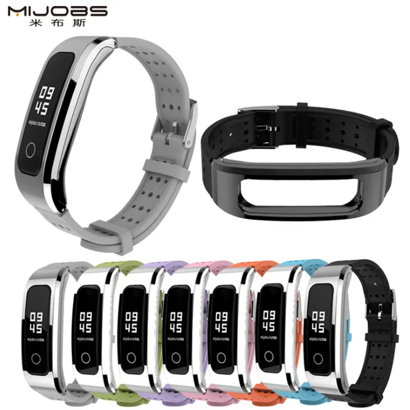 Mijobs Молодежный браслет для Huawei Honor Band 4 Runnning версия умный Браслет спортивный Band4