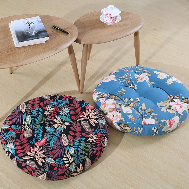 Beautiful Plant Circle Seat Cushion Cotton Square Home Decor New Cheap Outdoor Cushions Office Chair Sofa Pillow | Дом и сад