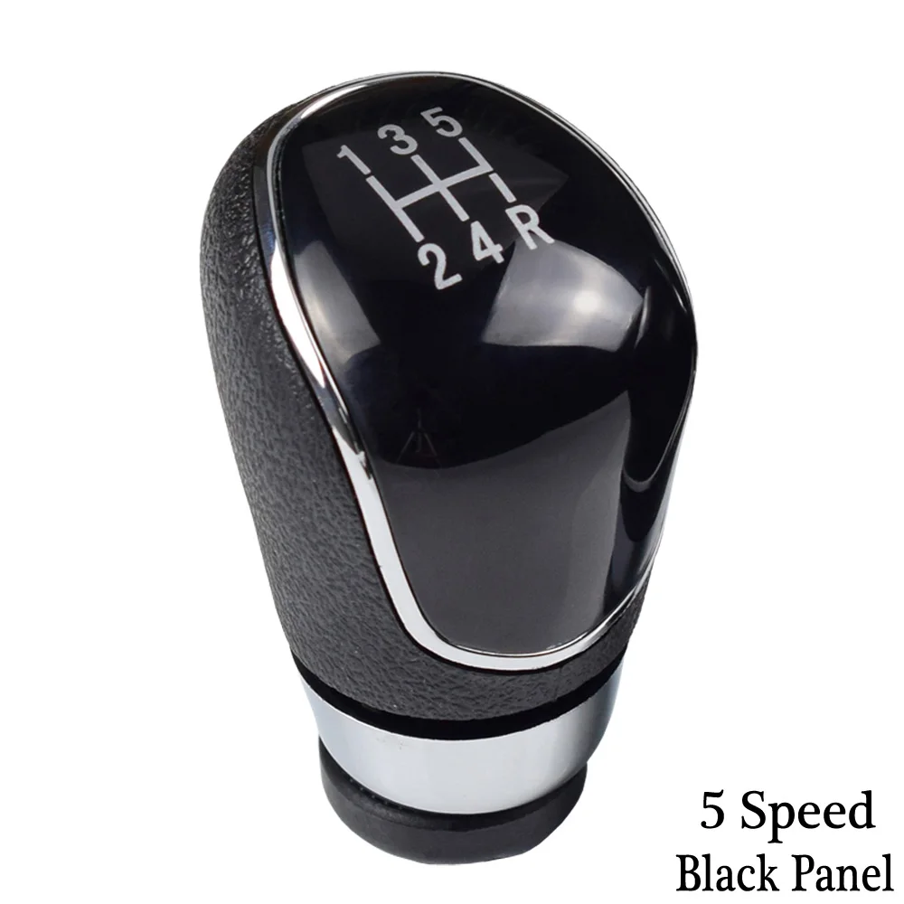 5 Speed-Black-Head ABS рукоятка для рычага переключения передач головной шар с пыленепроницаемой крышкой для Ford Focus2 MK2 2005-2008 для Kuga Fiesta 2008-2012 для скорости 5/6 - Название цвета: 5 Speed-Black-Head