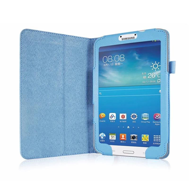 Легкий Чехол из искусственной кожи для Samsung Galaxy Tab 3 8 0 SM T310 T311 откидной складной