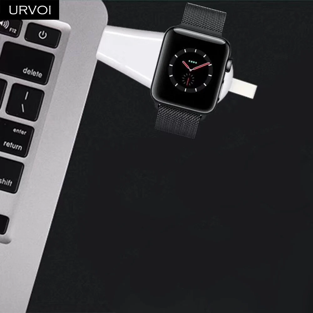 URVOI зарядное устройство для Apple Watch серии 4 3 2 1 беспроводной держатель Портативная