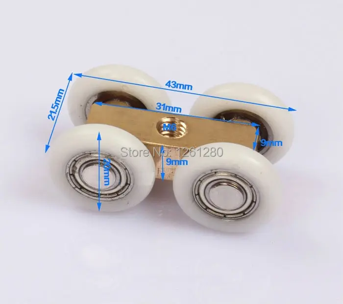 Бесплатная доставка дверной ролик ультра-Тихая деревянная дверь раздвижные