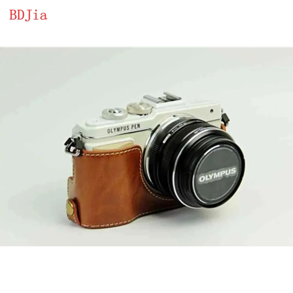 Новинка! Модная сумка для камеры чехол Olympus E PL10 PL9 PL8 искусственная кожа половина