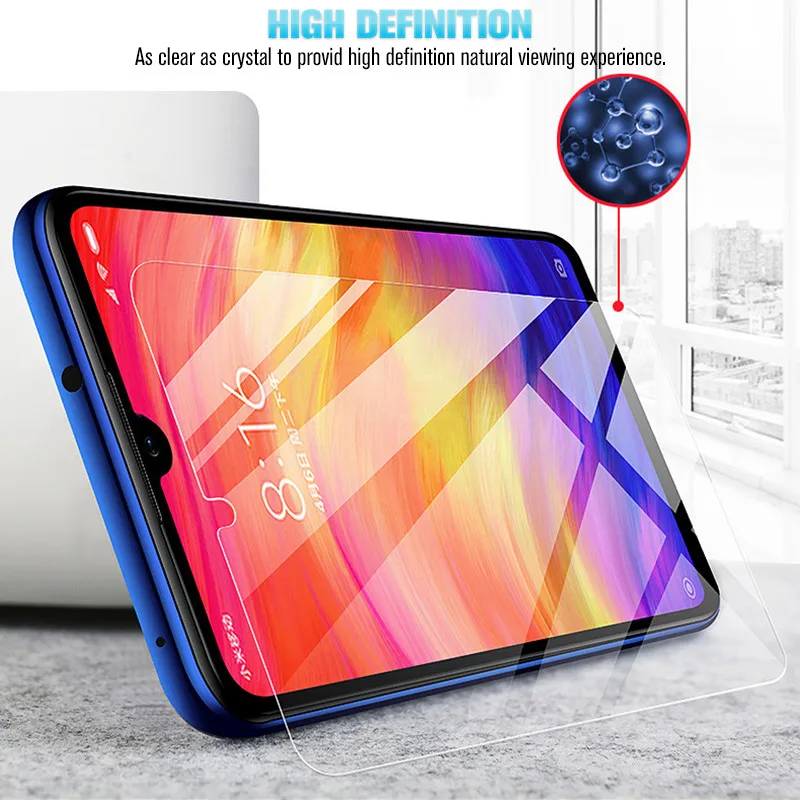 Закаленное стекло для Xiaomi Redmi Note 7 Взрывозащищенная защита от синего света экрана