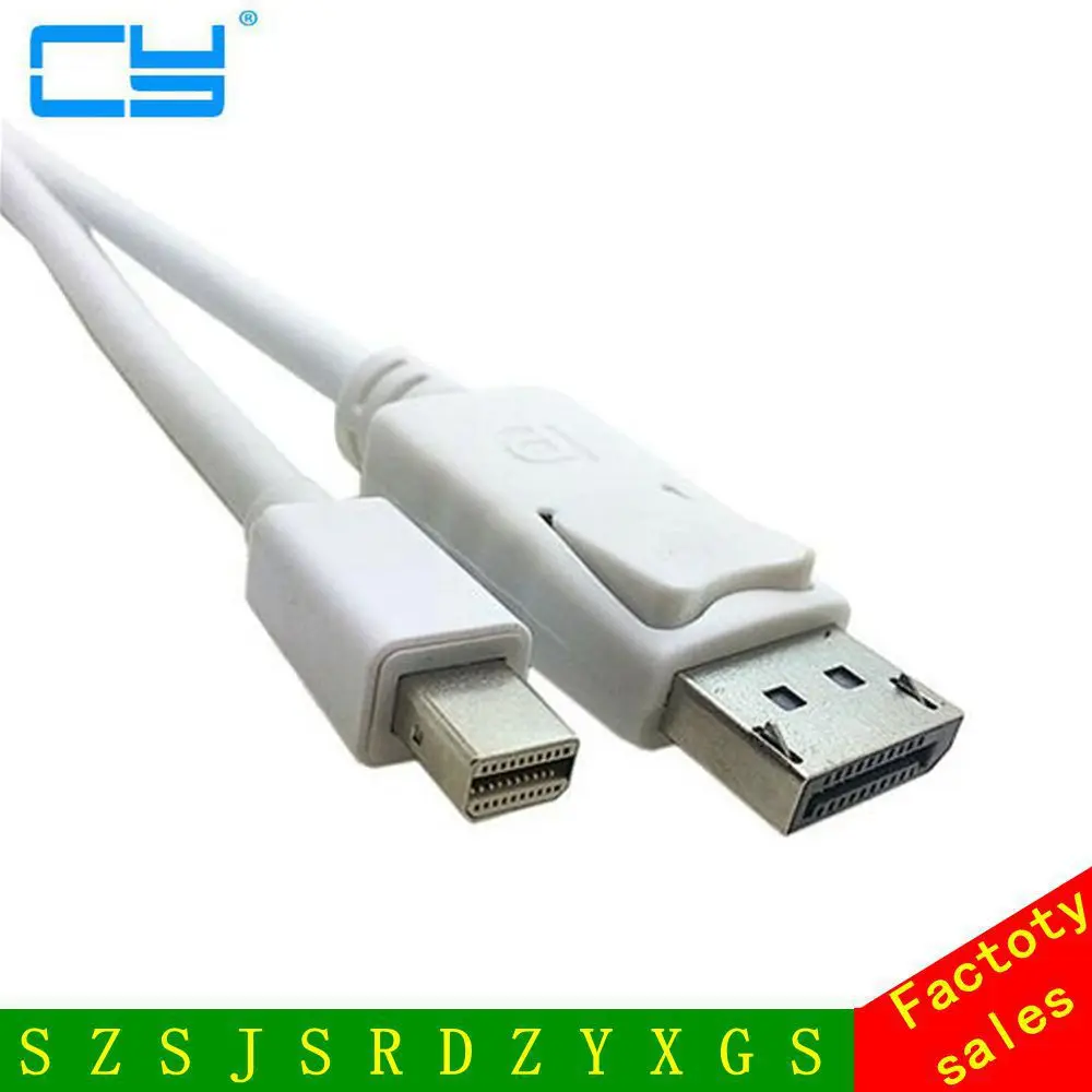 1,8 м Mini DisplayPort DP к DisplayPort DP кабель для macbook Pro Air DELL monitor IMAC Бесплатная доставка