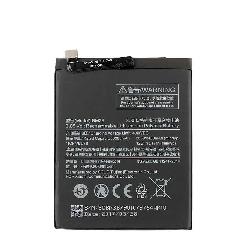 Оригинальный аккумулятор BM3B 3400 мАч для Xiaomi Mi Mix 2 2S II Mix2 Mix2S 5 99 дюйма мобильный