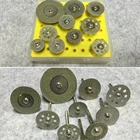 Алмазные режущие диски для Dremel, комплект из 10 отрезных дисков для роторного инструмента, для резкишлифованиягравировки