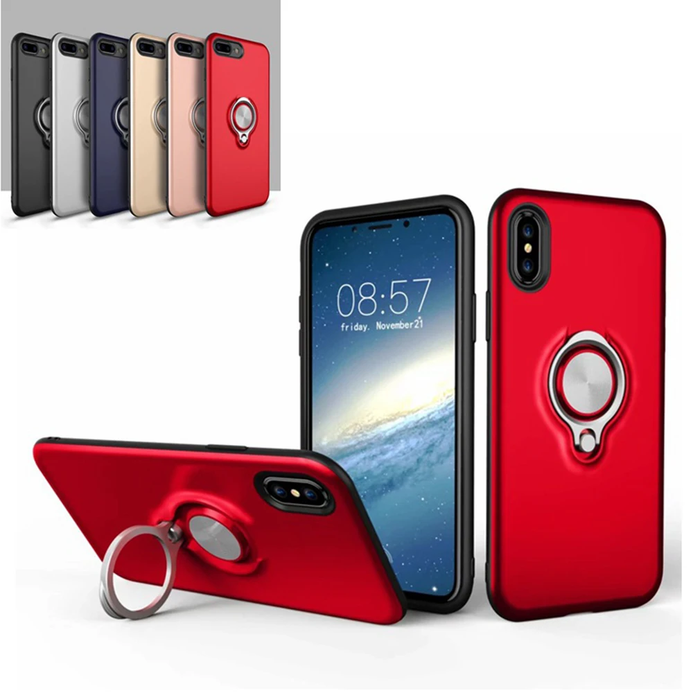 Heyytle Броня противоударный чехол для iPhone X 8 7 6 6s Plus кольцо держатель Чехол