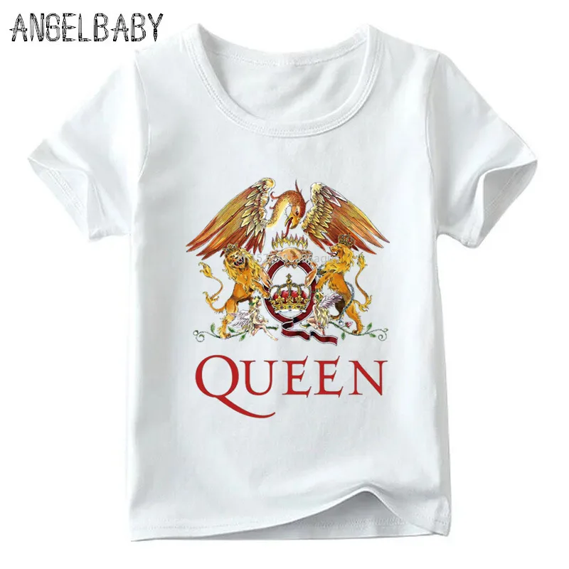 Футболка FREDDIE MERCURY Rock Band Queen для мальчиков и девочек дизайнерские детские летние