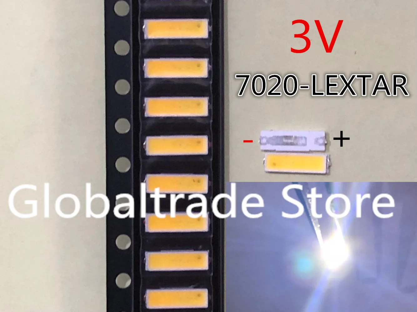 Lextar светодиодная подсветка средней мощности Светодиодный 0 5 W 7020 3V холодный белый