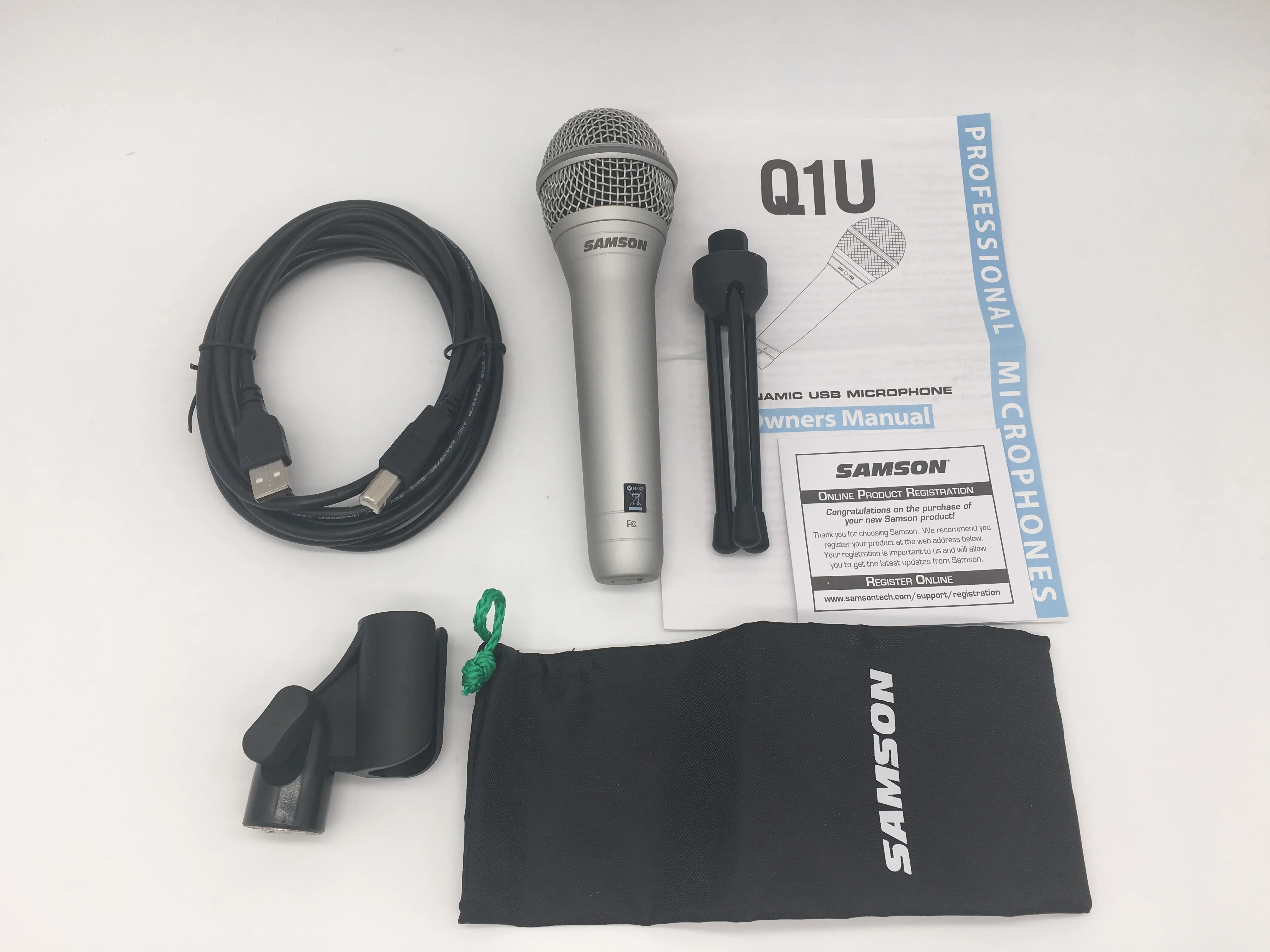 Оригинальный Динамический Ручной USB микрофон Samson Q1U для вокальных инструментов