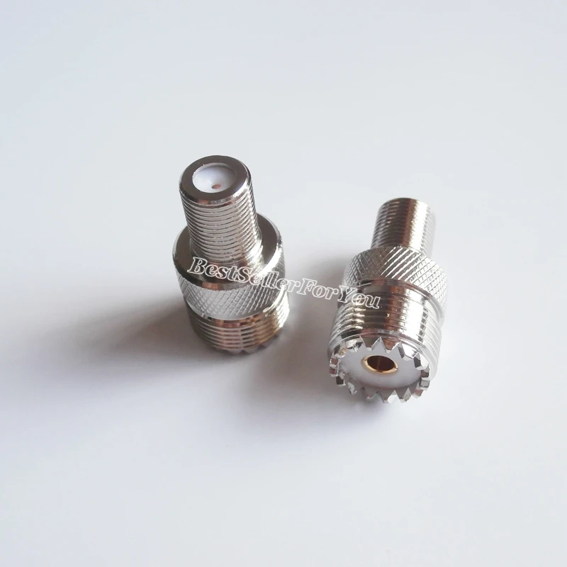 1 шт. UHF Female SO-239 SO239 к F ТВ гнездовой разъем RF коаксиальный адаптера на английском
