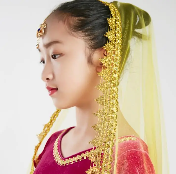 Индийские традиционные детские костюмы Sarees этнический стиль для девочек lehenda