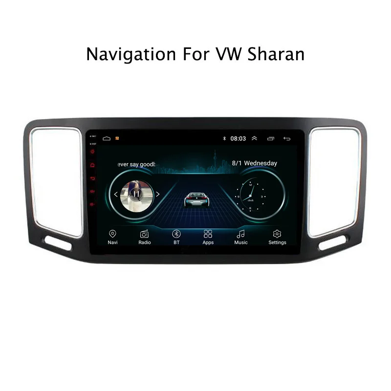 9 &quot2.5D IPS Android 8 1 автомобильный DVD GPS плеер для VW Sharan 2012 2018 Радио стерео головное