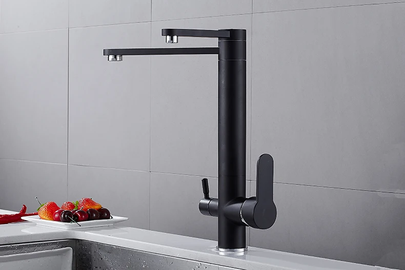 MTTUZK латунь горячая холодная чистой воды 3 in1 Кухня кран чистой воды кран питьевой воды смесители Двойной воды на выходе кран