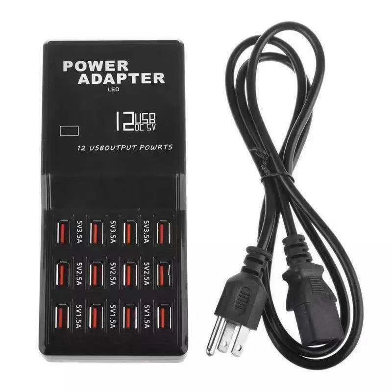 60 Вт мульти 12 портов USB зарядная станция концентратор Настольный настенный