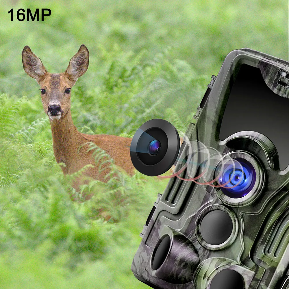 HC801A охотничья камера 16MP 1080 P инфракрасная фотоловушка фото ловушки 0 3 s время