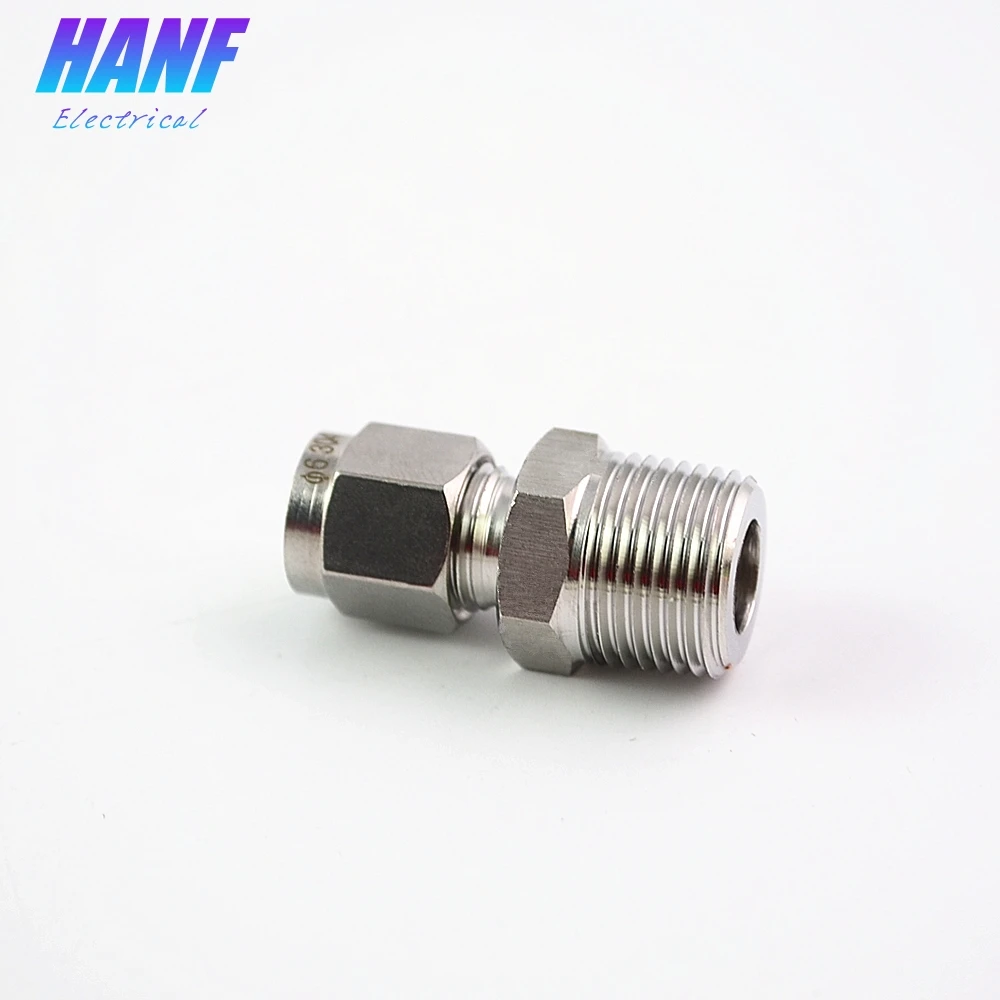 1 шт. BSP 3/8 &quotнаружная резьба x 6 мм OD трубка прямая втулка двойные Наконечники
