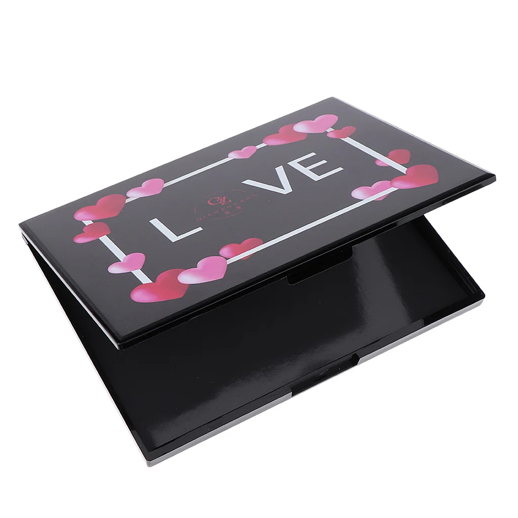 Heart Pattern Пустая Магнитная палитра для макияжа, большой магнитный поднос, настраиваемый Косметический Тени для век, румяна для DIY - Цвет: Heart Pattern