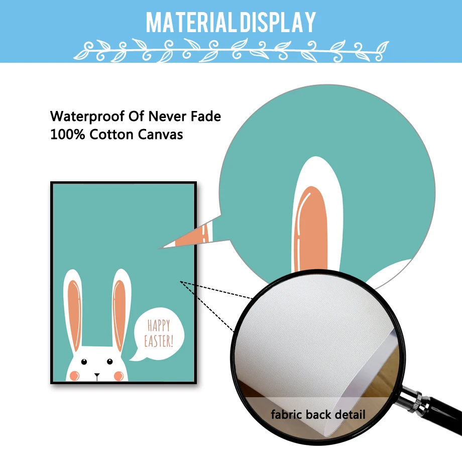 Кролик Птица счастливые пасхальные цитаты плакаты и принты холст картина