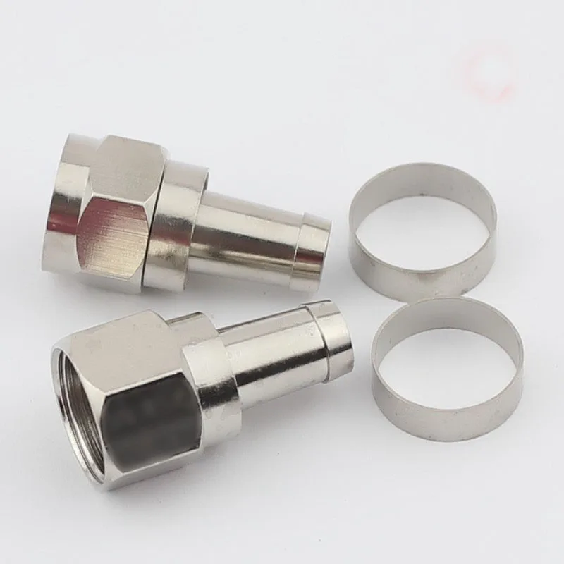 F головка Метрическая дюймовая Длинная с медным соединительным кольцом кабеля 75-5