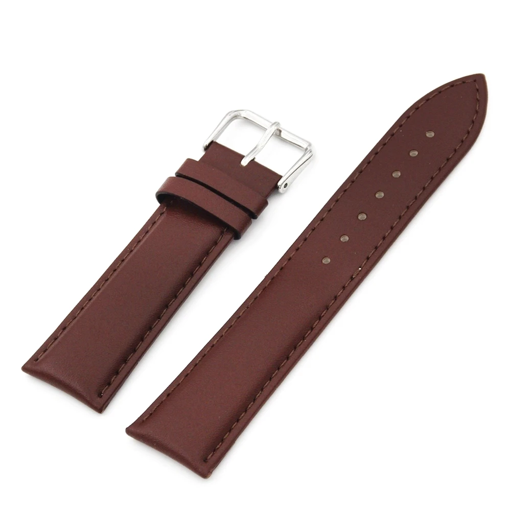 Genuine Leather Watch Band 18mm for Huawei Watch / Fit Honor S1 Stainless Steel Pin Clasp Strap Wrist Loop Belt Bracelet Black