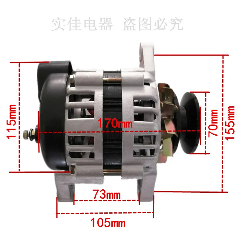 Маленькое бытовое колесо шкива, постоянный магнит, постоянное напряжение 220 В 1500 Вт, генератор переменного тока, новая чистая медь