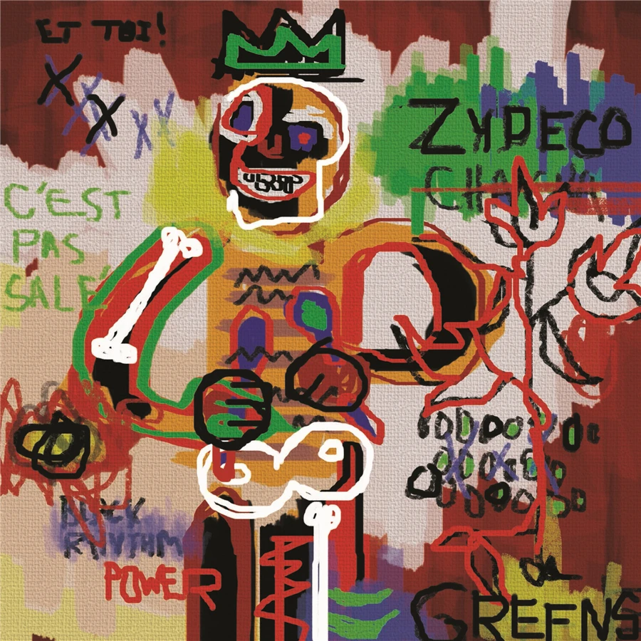 Жан микелс без названия граффити 1 панель абстрактное украшение на стену