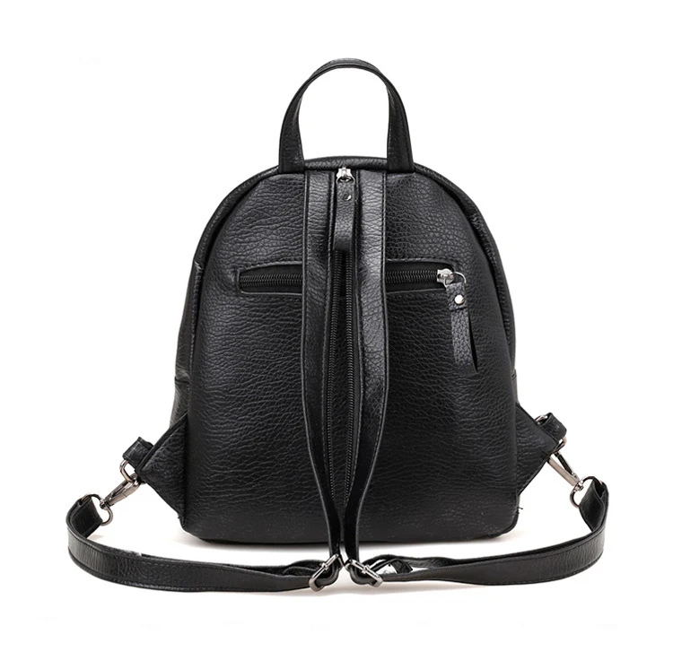 Женский рюкзак mochila mujer, кожаный маленький рюкзак, подростковые черные рюкзаки, Многофункциональный школьный рюкзак, повседневный рюкзак