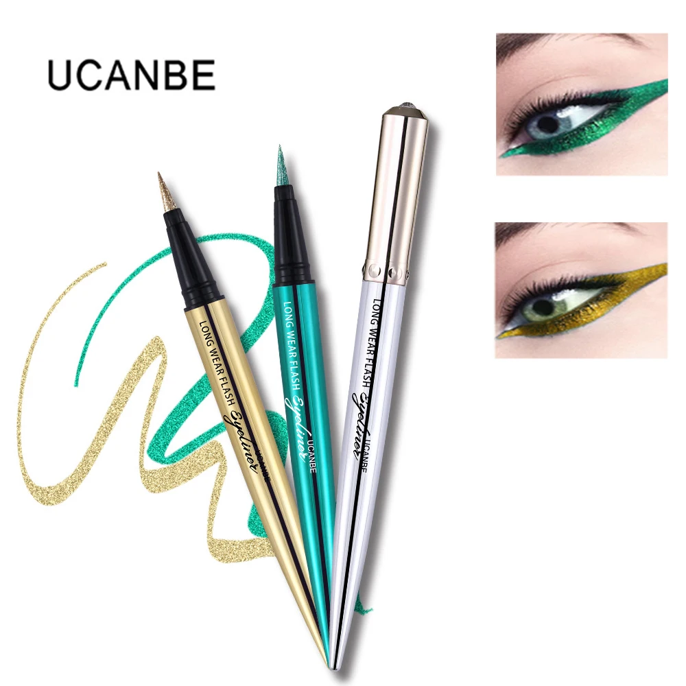Ucanbe eye makeup Алмазный Блестящий подводка для глаз карандаш фиолетовый синий