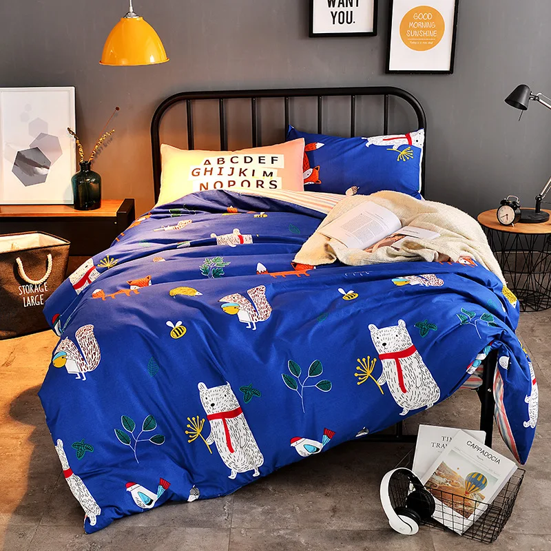 Geometric Pattern Bedlinen 1.5m 1.8m 2.0m 2.2m 2.3m Bedsheet Bed Linen Suit 3/4 pcs Bedding Set Full King Queen Size Duvet Cover |