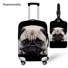 Защитный чехол Nopersonality для путешествий, эластичный чехол для чемодана с принтом щенков, Мопсов, собак, 18-30 дюймов, водонепроницаемые аксессуары для путешествий