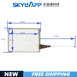 Новинка 129 мм * 97 мм промышленная сенсорная навигация 5,7 дюйма наружный экран рукописного ввода стекло 4-проводное сопротивление универсальное для телефона