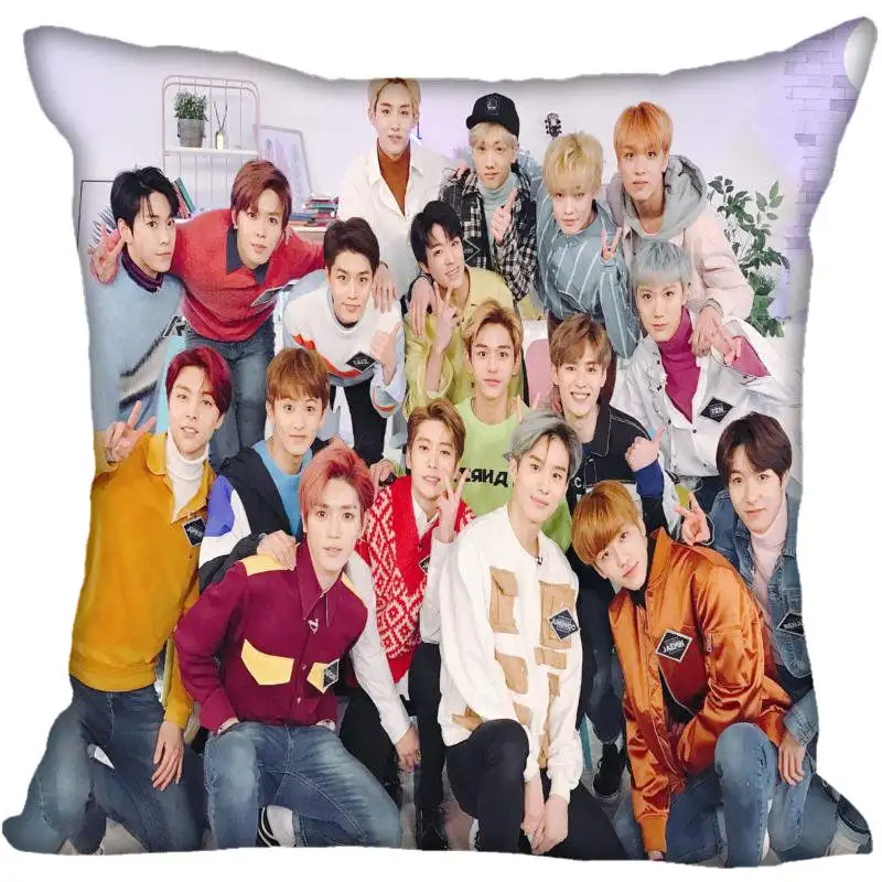 Новинка наволочки KPOP NCT с принтом квадратная шелковая наволочка домашние