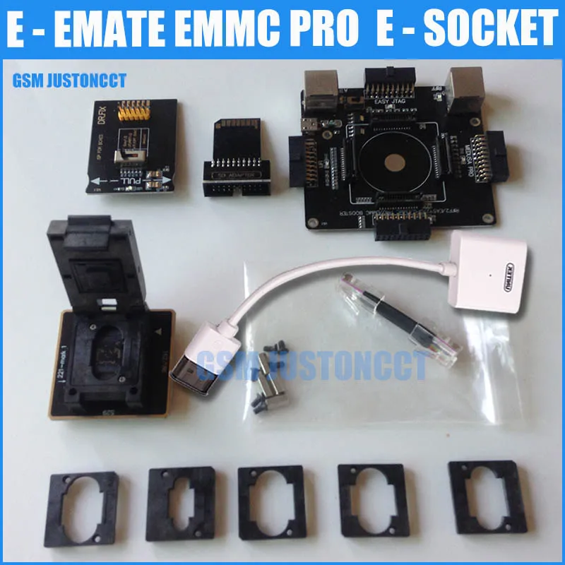 E MATE PRO BOX Emate Socket 6 в 1 без сварки BGA169E BGA162 BGA221 поддержка Medusa Pro box /UFI/ATF/легкий JTAG Plug/RIFF