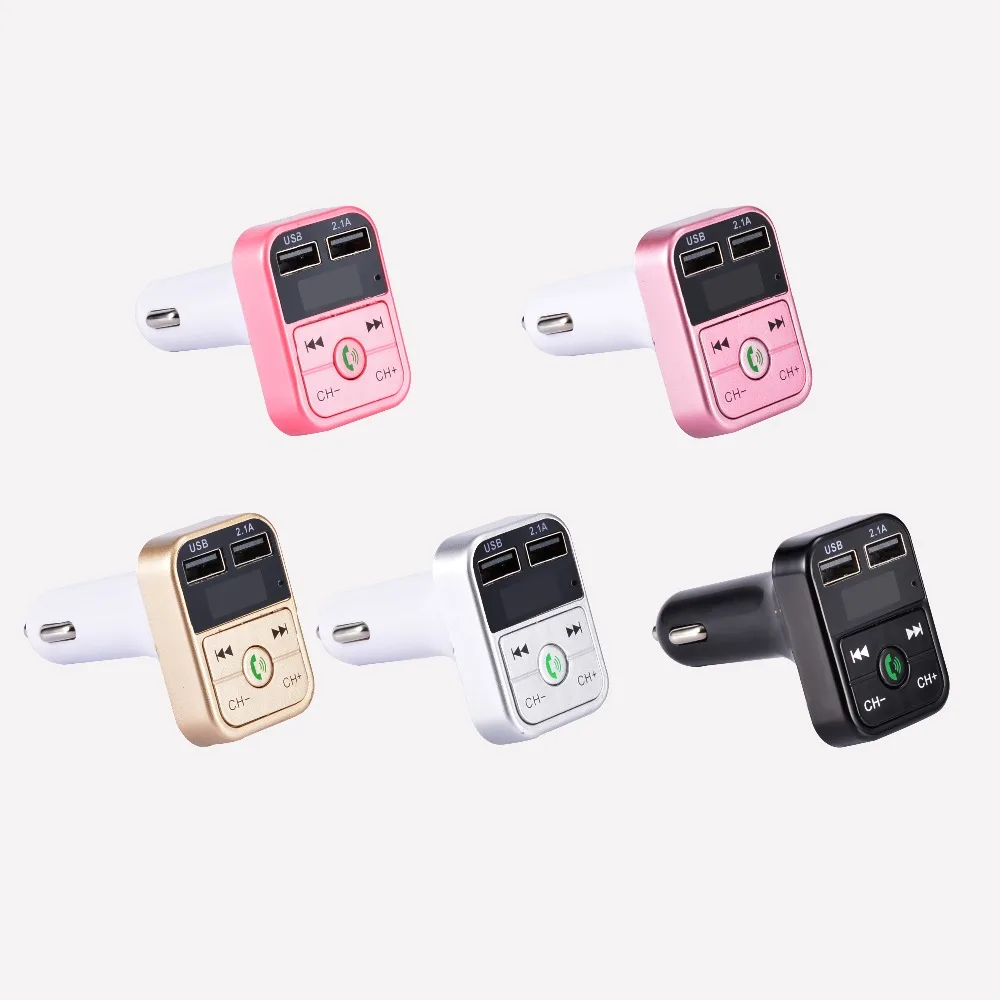 2018 Mini Bluetooth Автомобильный MP3 плеер B2 hands free fm передатчик Dual USB 2.1A автомобиля
