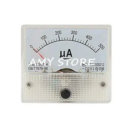 

DC 500uA Analog AMP Current Panel Meter Ammeter 85C1-A