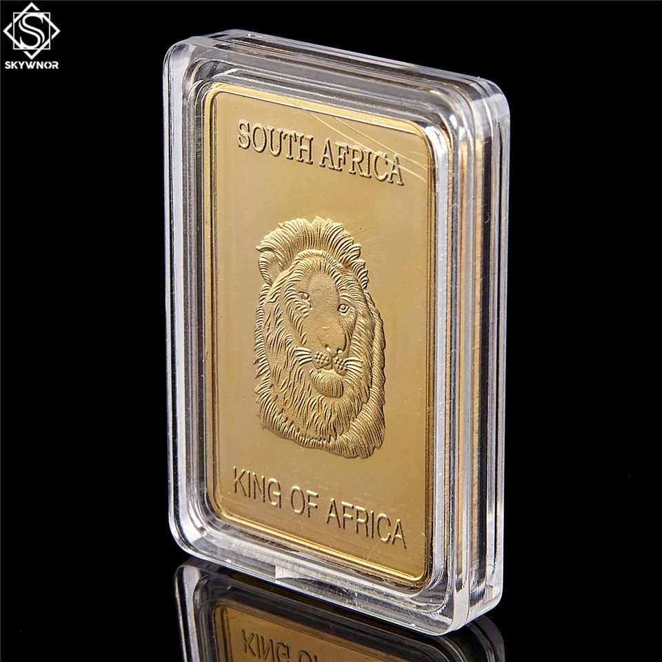 5 шт. 1967 Южная Африка король животного льва Fyngoud тонкая золотая монета 100 мельницы
