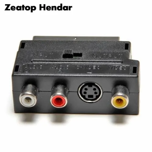 1 шт. RGB Scart композитный 3RCA S Video AV ТВ аудио адаптер Посеребренный разъем|connector rgb|rgb