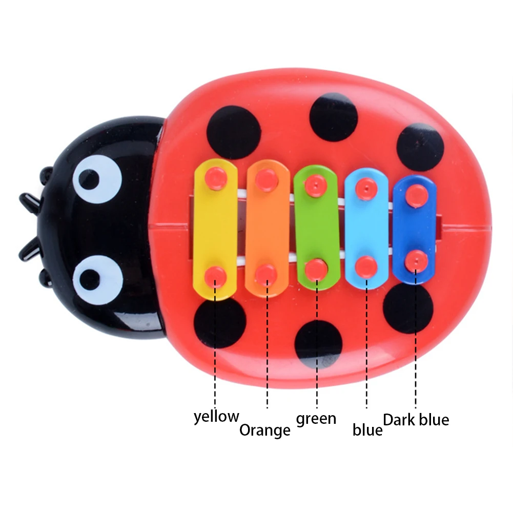 Baby insect hands knock piano xylophone plastic band instruments percussion band instruments early music Random Color