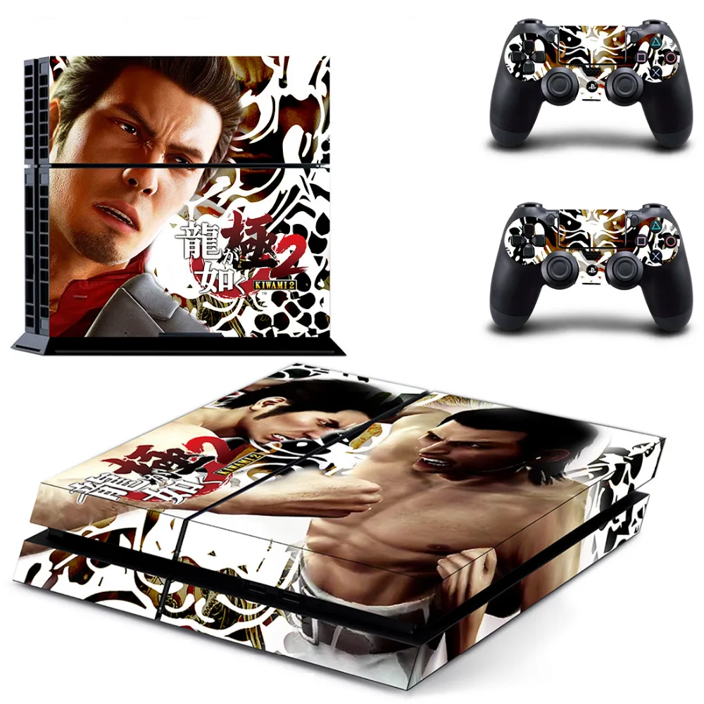 Якудзы Kiwami 2 PS4 кожи Стикеры наклейка для Sony Игровые приставки 4 консоли и